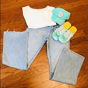 👖Tommy Hilfiger Distressed Low Rise Jeans 👖